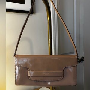 LK Bennett Tan Patent Shoulder Bag